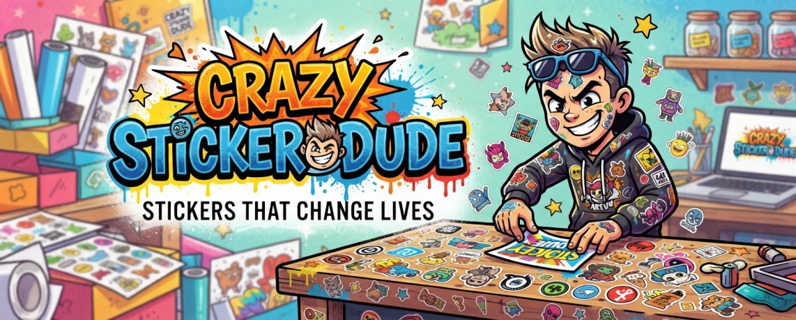 Crazy Sticker Dude